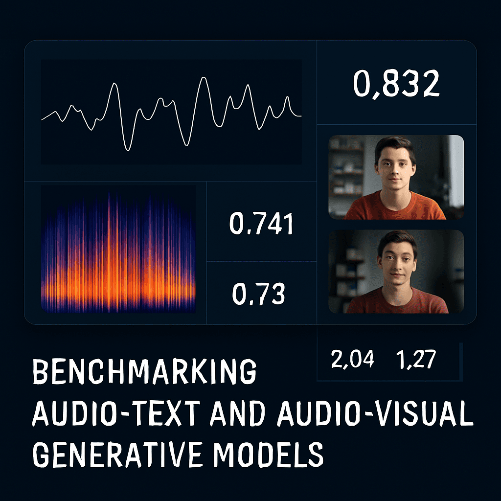 AV Benchmark: Audio‑Text and Audio‑Visual Generation Metrics